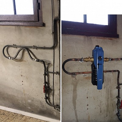 Installation d’une station de protection E1 Bwt Équipé d’un réducteur de pression et d’un filtre anti sable